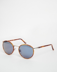 Солнцезащитные очки в круглой оправе Persol - Коричневый