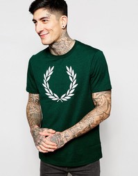 Футболка с логотипом Fred Perry - Зеленый плющ