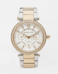 Серебристые часы Michael Kors MK6055 Parker - Серебряный