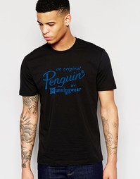 Футболка с принтом Original Penguin - Черный