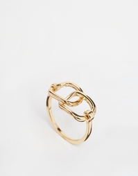 Кольцо со звеньями ASOS - Золотой