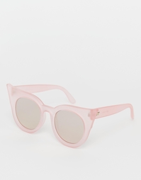 Розовые солнцезащитные очки кошачий глаз Le Specs Flashy Dramatic