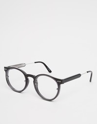 Круглые очки в черной оправе Spitfire Post Punk - Черный