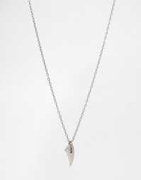 Серебряное ожерелье с подвеской-клыком Seven London - Серебряный