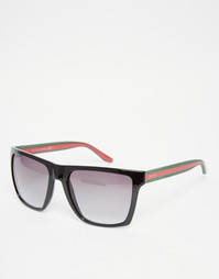Квадратные солнцезащитные очки Gucci - Черный