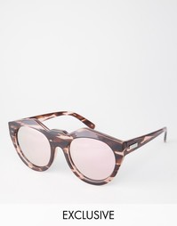 Зеркальные солнцезащитные очки Le Specs Exclusive Neo Noir