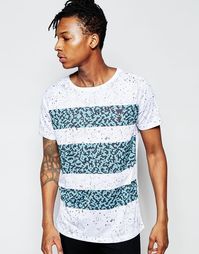 Футболка с контрастными полосками Wasted Youth - Белый