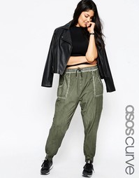 Спортивные штаны ASOS CURVE - Хаки