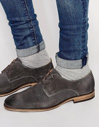 Замшевые туфли с плетеной отделкой Selected Homme Bolton - Серый