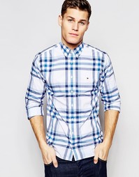 Рубашка классического кроя в крупную клетку Tommy Hilfiger - Синий