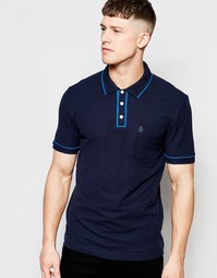 Футболка-поло с короткими рукавами Original Penguin - Темно-синий