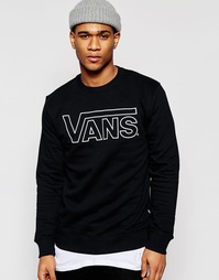 Черный худи с классическим логотипом Vans VYX0J1M - Черный