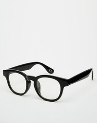 Очки с прозрачными стеклами ASOS Black - Черный