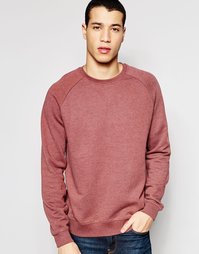 Бордовый меланжевый свитшот ASOS - Marron marl