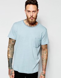 Голубая футболка Dr Denim Russ - Светло-голубой