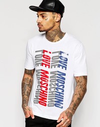 Футболка Love Moschino Rifless - Белый