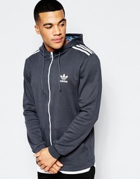 Худи в полоску adidas Originals AZ3270 - Черный