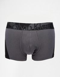 Серые боксеры-брифы Calvin Klein Intersections - Черный