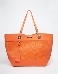 Плетеная сумка-тоут для покупок Carvela - Оранжевый
