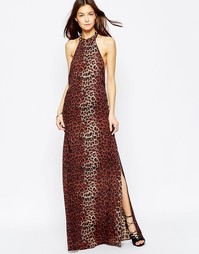Платье макси с леопардовым принтом Flynn Skye Tyra - Leopard