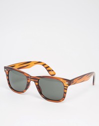 Квадратные солнцезащитные очки в черепаховой оправе ASOS - Черепаховый