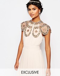 Кейп с отделкой и фигурным краем Maya - Мульти