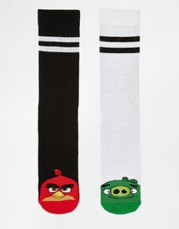 2 пары спортивных носков ASOS Angry Birds - Белый