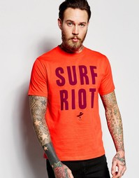 Футболка с принтом Surf Riot Paul Smith - Красный
