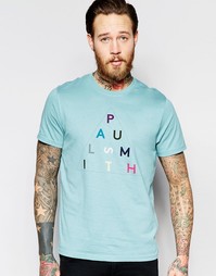 Футболка с принтом логотипа Paul Smith Jeans - Бирюзовый