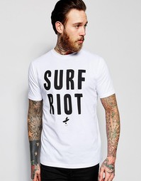 Футболка с принтом Surf Riot Paul Smith - Белый