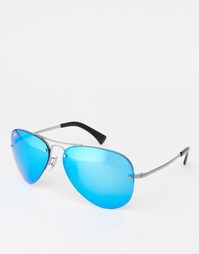 Солнцезащитные очки-авиаторы со светоотражающим покрытием Ray-Ban