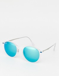 Круглые солнцезащитные очки Ray-Ban RB4222 - Прозрачный