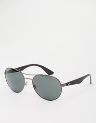 Круглые солнцезащитные очки Ray‑Ban RB3536 - Черный