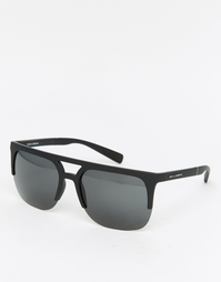 Солнцезащитные очки с плоским верхом Dolce &amp; Gabbana - Черный