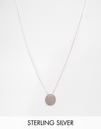 Серебряное ожерелье с небольшим кольцом-подвеской Lavish Alice