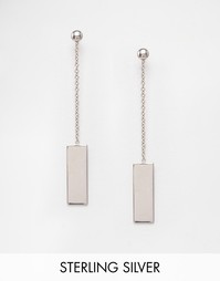 Серебряные серьги с подвеской из цепочек Lavish Alice - Серебряный