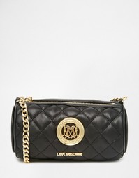 Стеганая сумка на плечо Love Moschino - 000 черный