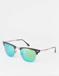 Солнцезащитные очки-клабмастеры Ray-Ban RB8056 - Коричневый