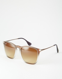 Солнцезащитные очки-вайфареры Ray-Ban RB4187 - Коричневый