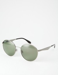 Круглые солнцезащитные очки с поляризованными стеклами Ray-Ban RB3537