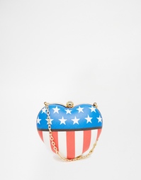 Клатч Moschino Americana Heart - Мульти