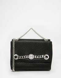 Черная сумка через плечо с цепочкой Versace Jeans - Черный