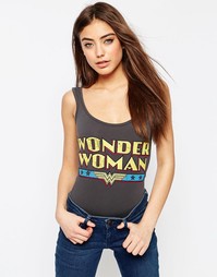 Боди ASOS Wonder Woman - Угольный