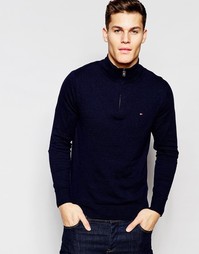 Темно-синий джемпер с молнией Tommy Hilfiger - Темно-синий