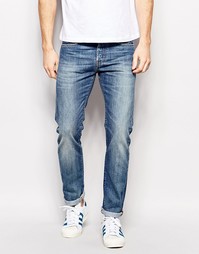 Суженные книзу джинсы слим Edwin Jeans ED-80 - Выбеленный