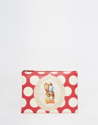 Красный клатч с кроликом Vivienne Westwood - Красный