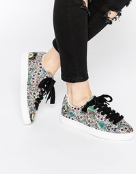 Кроссовки с принтом Puma States X SWASH - Принт тропические птицы