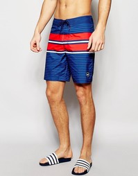Пляжные шорты в полоску Hollister - Темно-синий
