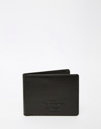 Кожаный бумажник Abercrombie &amp; Fitch - Черный