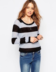 Джемпер в полоску Maison Scotch - Черный1
